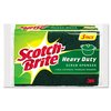 Scotch-Brite Heavy-Duty Scrub Sponge, 4 1/2 x 2 7/10 x 3/5 Green/Yellow, PK3 HD-3